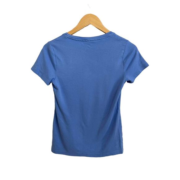 Isaac Mizrahi Live Essentials Women's Square-Neck Top Light Blue XXS - Picture 5 of 5